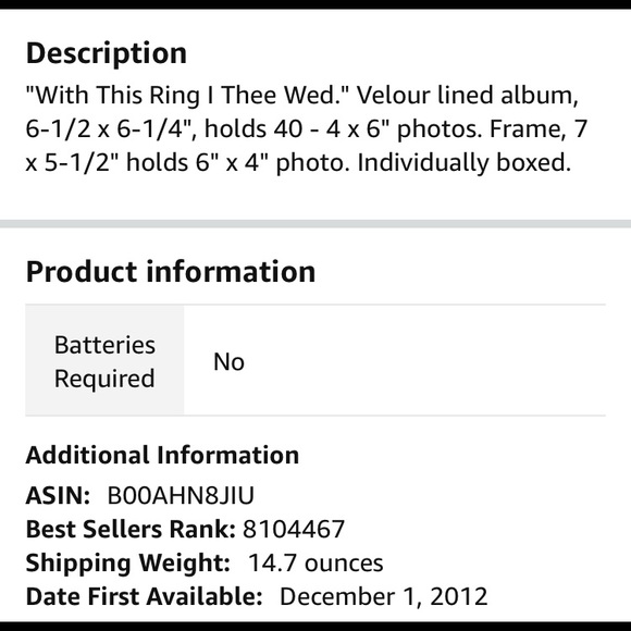 Wedding Banns Picture Frame - Picture 4 of 4